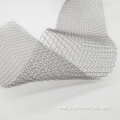 Flattened knitted wire mesh